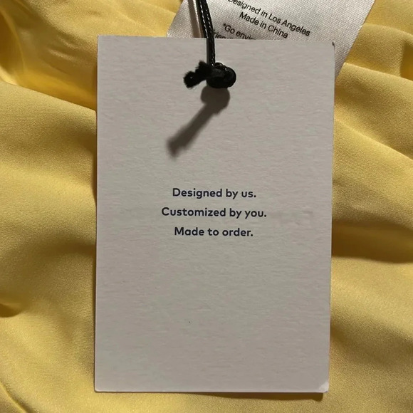 Fame and Partners Mini Dress Yellow 2 NWT - Picture 10 of 13